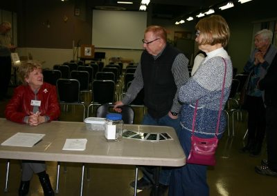 Florence, Lise & Lawrence at sign-in table