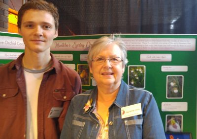 Adam and Peggy at Orchid Show.